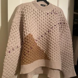RAF Simons 100% Virgin Wool Knit Sweater
